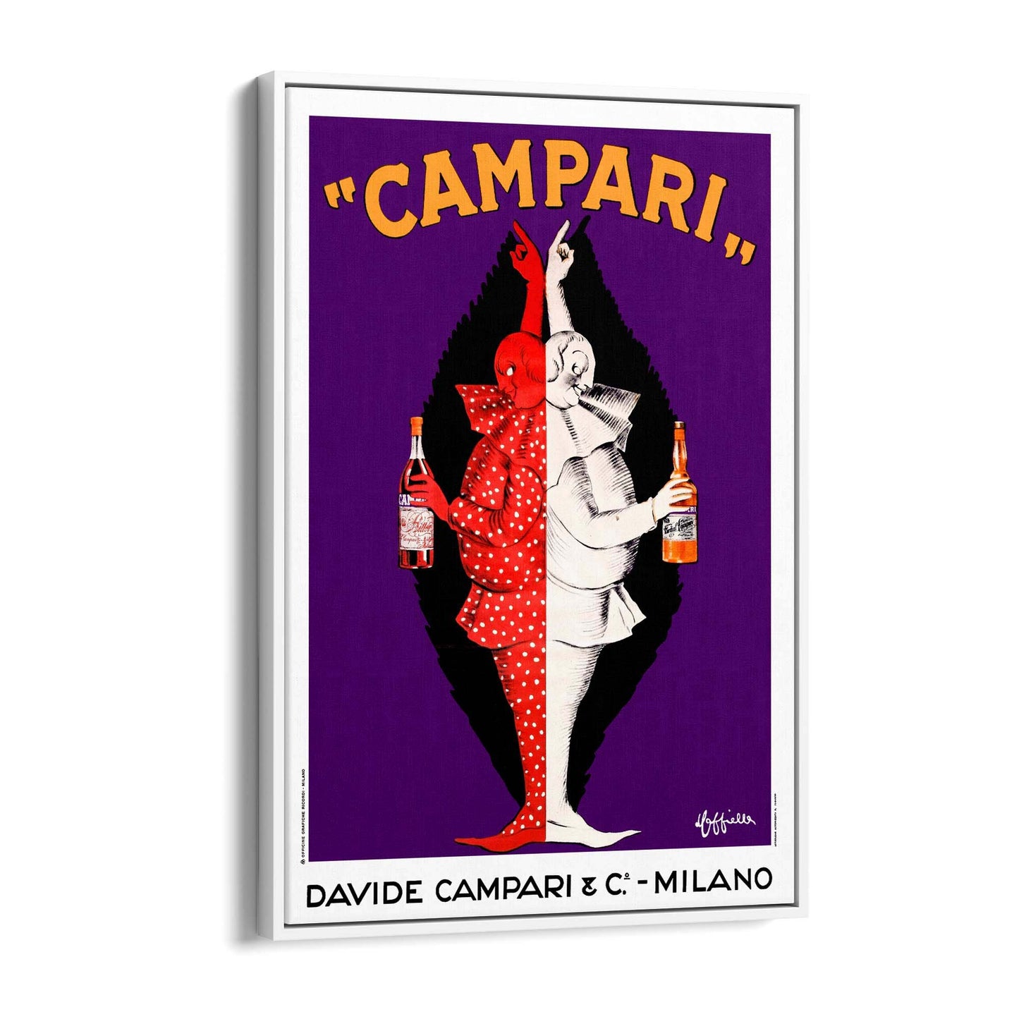 Vintage Campari Advert Italian Restaurant Wall Art #1 - The Affordable Art Company