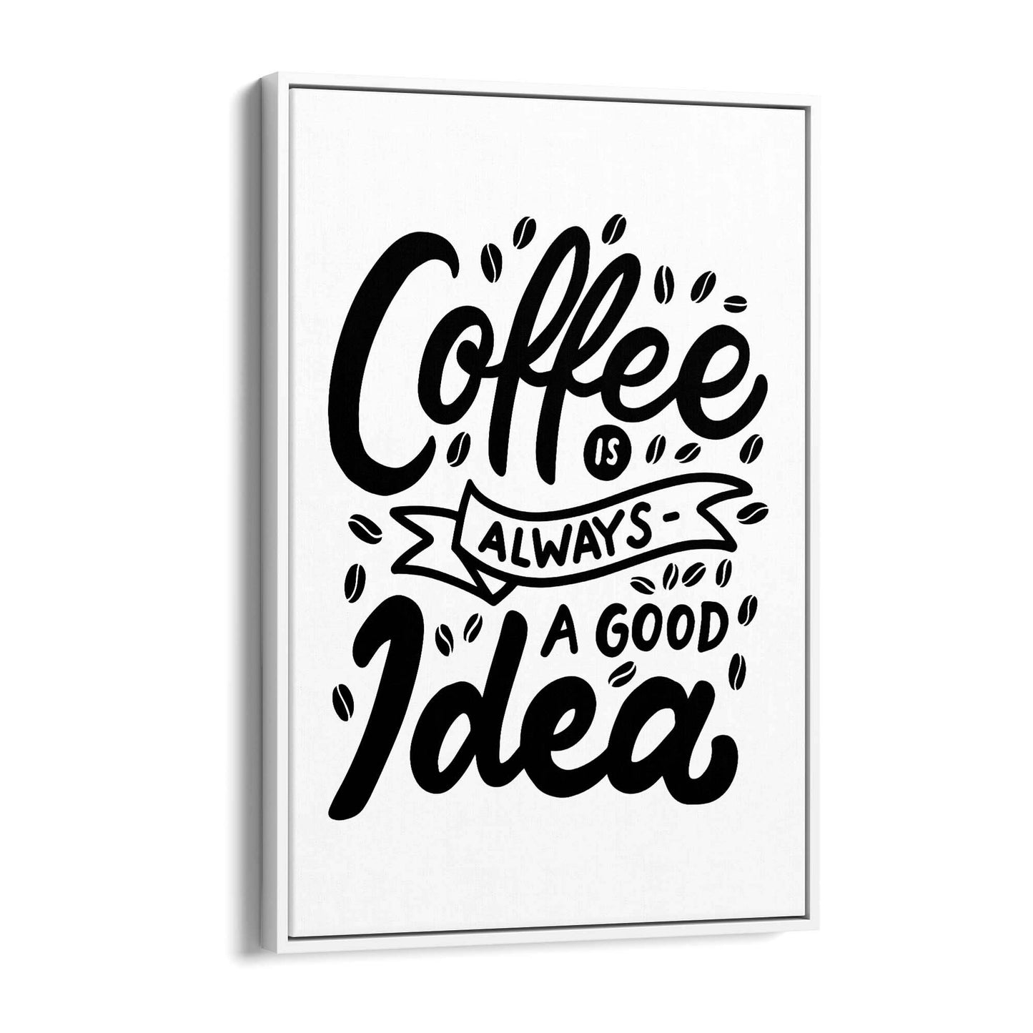 Coffee Quote Minimal Kitchen Cafe Style Wall Art #5 - The Affordable Art Company