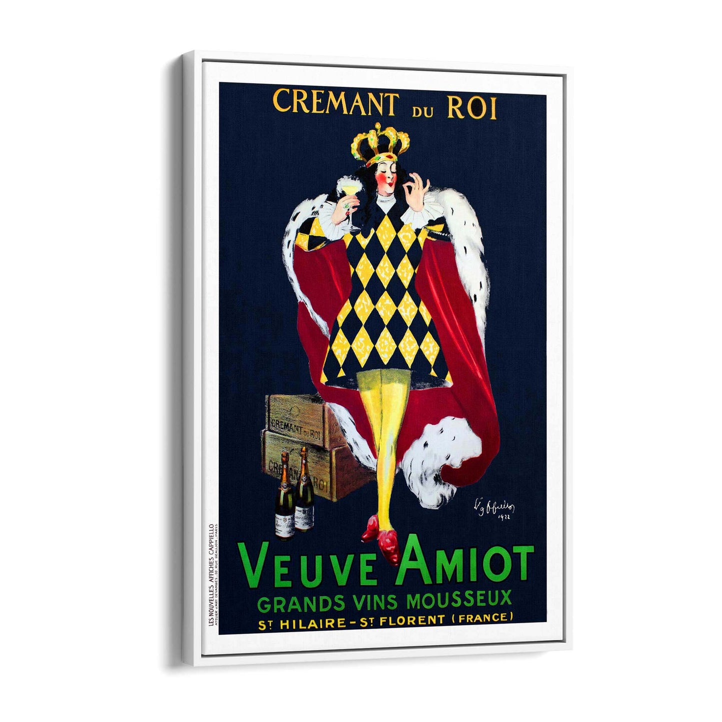 Cremant du Roi Veuve Amiot Vintage Drinks Advert Wall Art - The Affordable Art Company