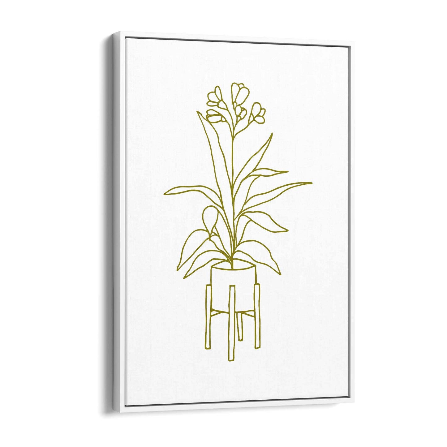 Abstract House Plant Minimal Living Room Wall Art #28 - The Affordable Art Company