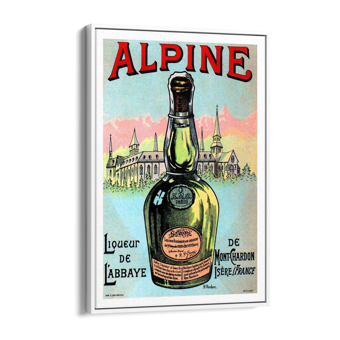 Alpine Liqueur Vintage Advert Wall Art - The Affordable Art Company