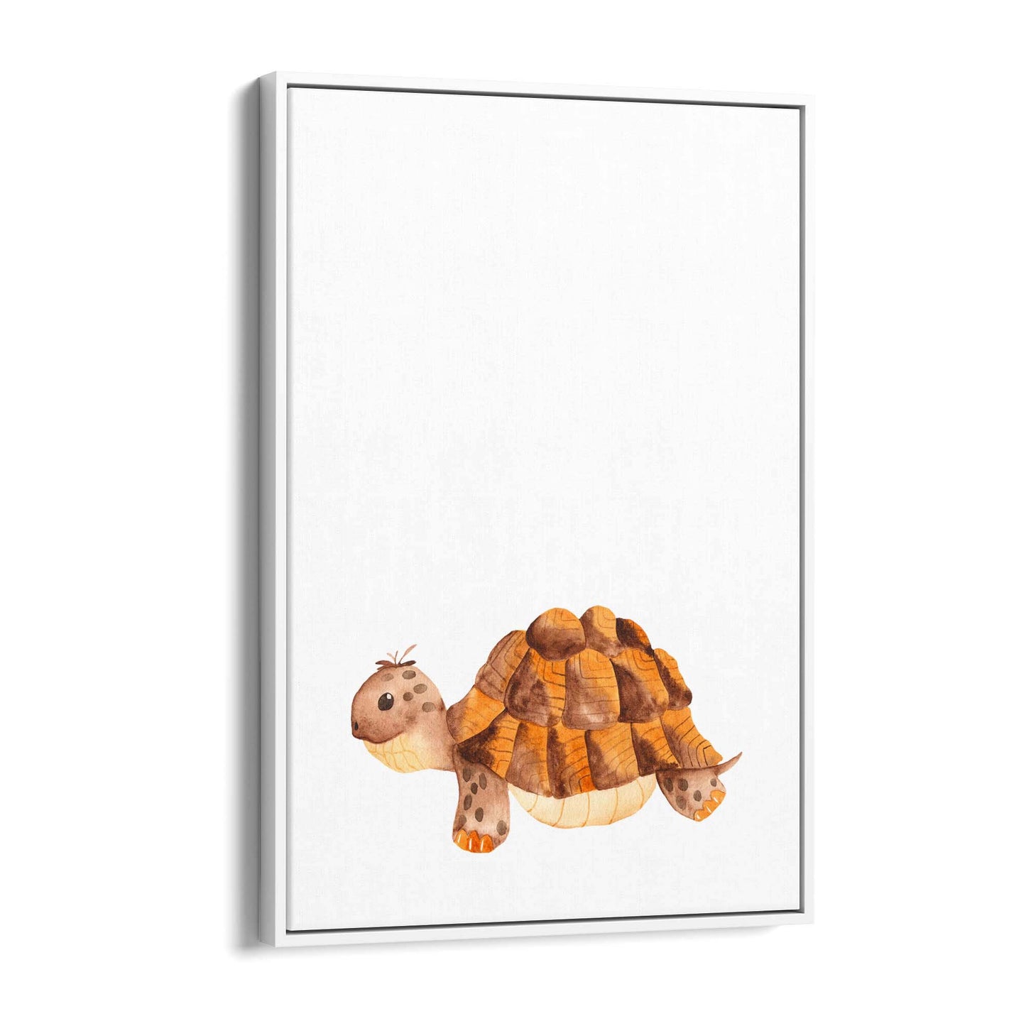 Cartoon Tortoise Cute Nursery Baby Animal Art #2 - The Affordable Art Company