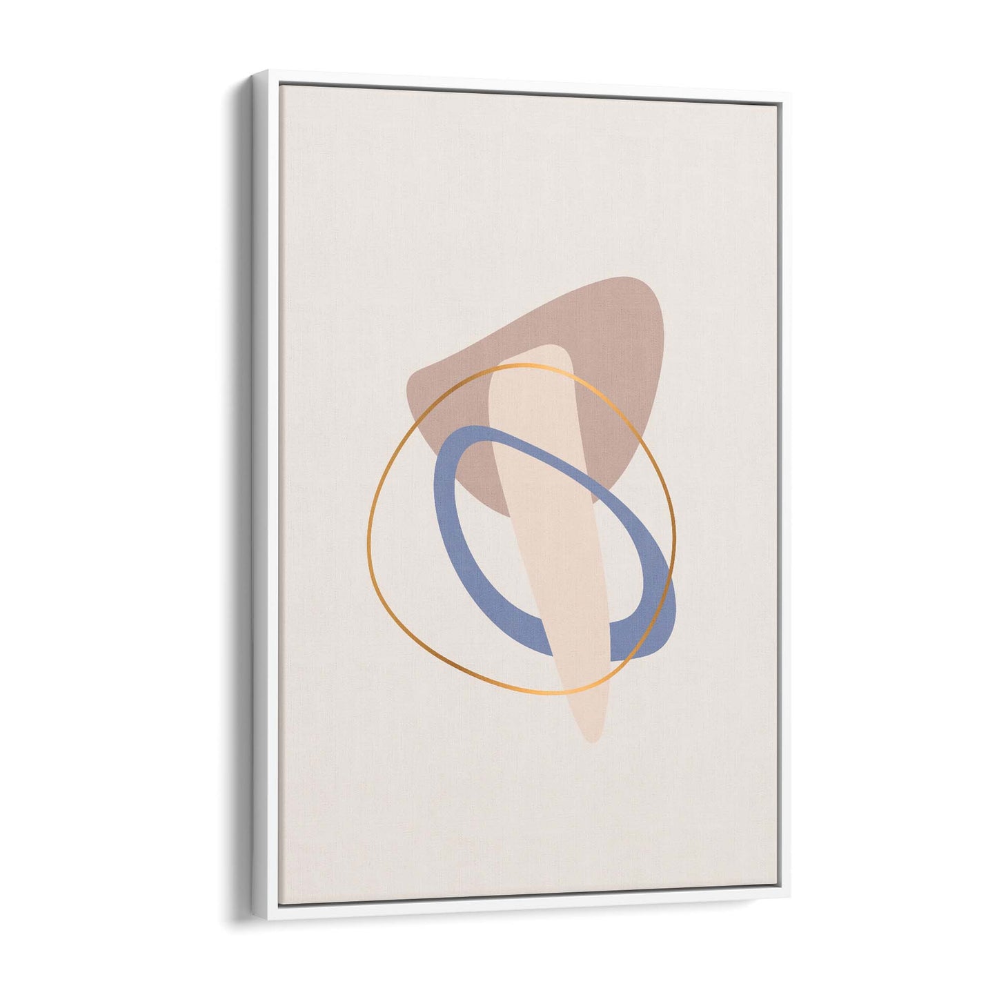 Pale Abstract Shapes Wall Art #3 - The Affordable Art Company