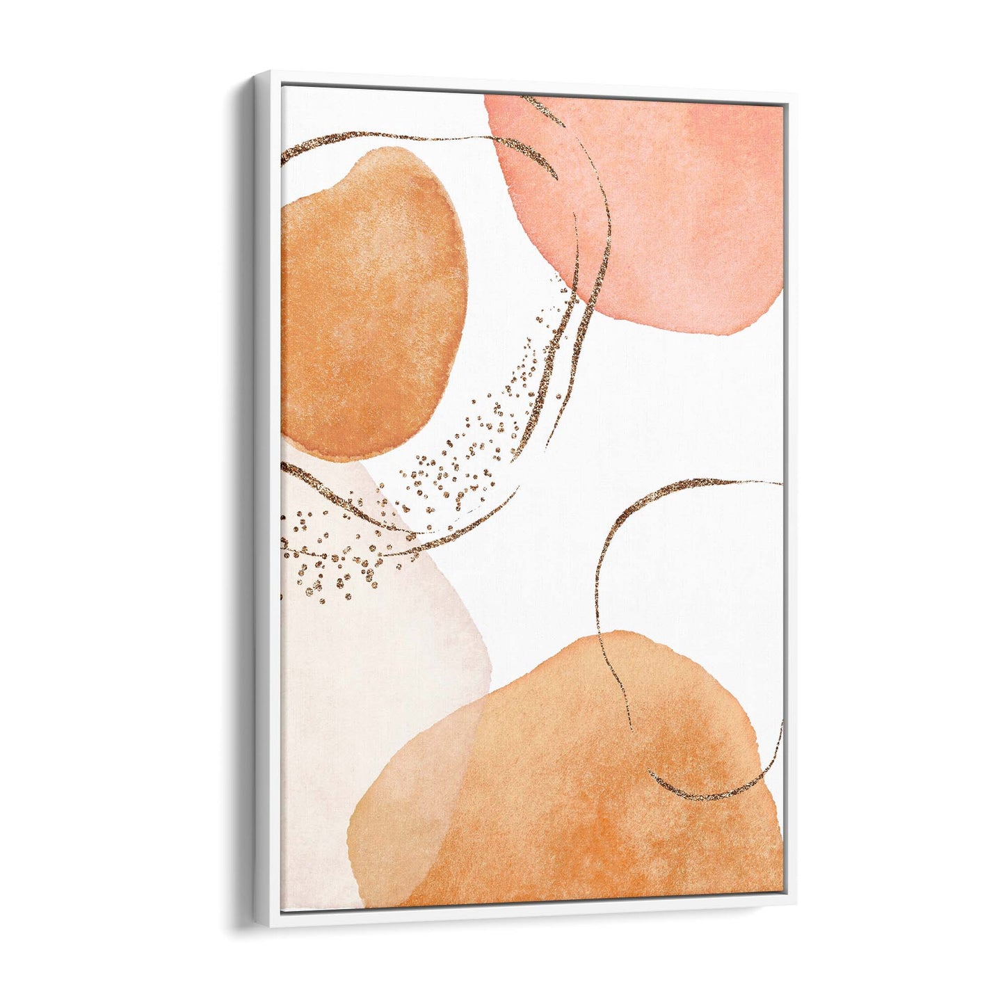 Abstract Modern Watercolour Shapes Painting Wall Art #11 - The Affordable Art Company