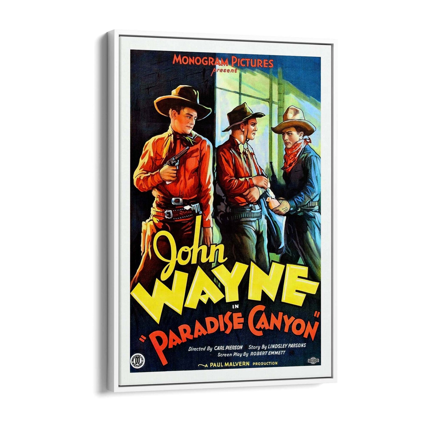 John Wayne Vintage Movie Advert Wall Art - The Affordable Art Company