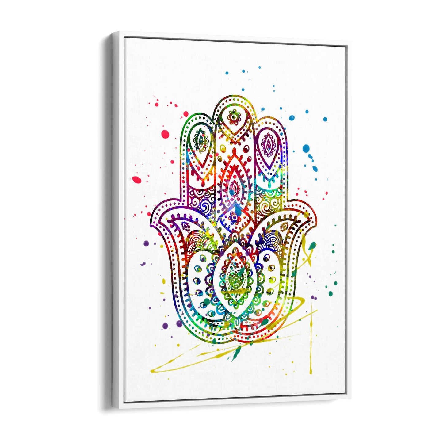 Yoga Studio Mandala Calming Yoga Buddhist Wall Art #1 - The Affordable Art Company
