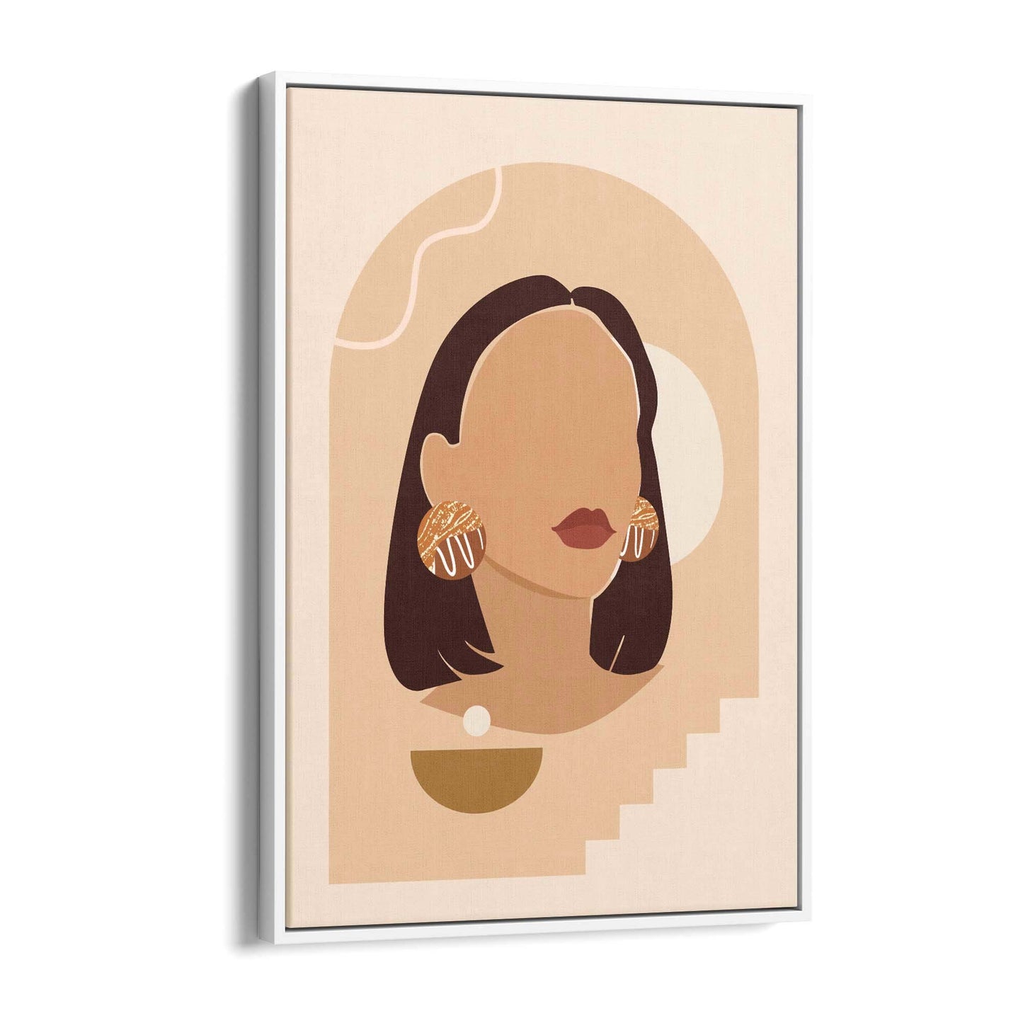 Abstract Chic Girl Fashion Bedroom Wall Art - The Affordable Art Company