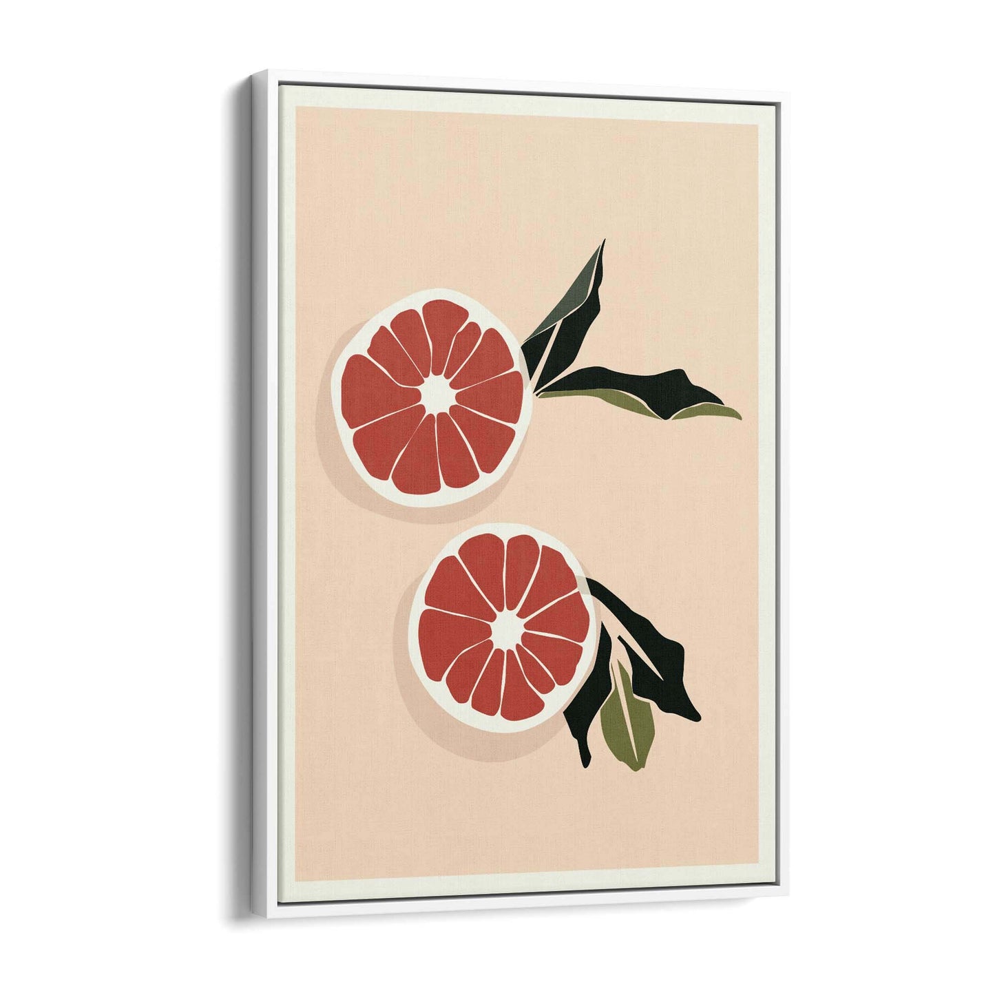 Blood Orange Abstract Retro Fruit Kitchen Wall Art #2 - The Affordable Art Company