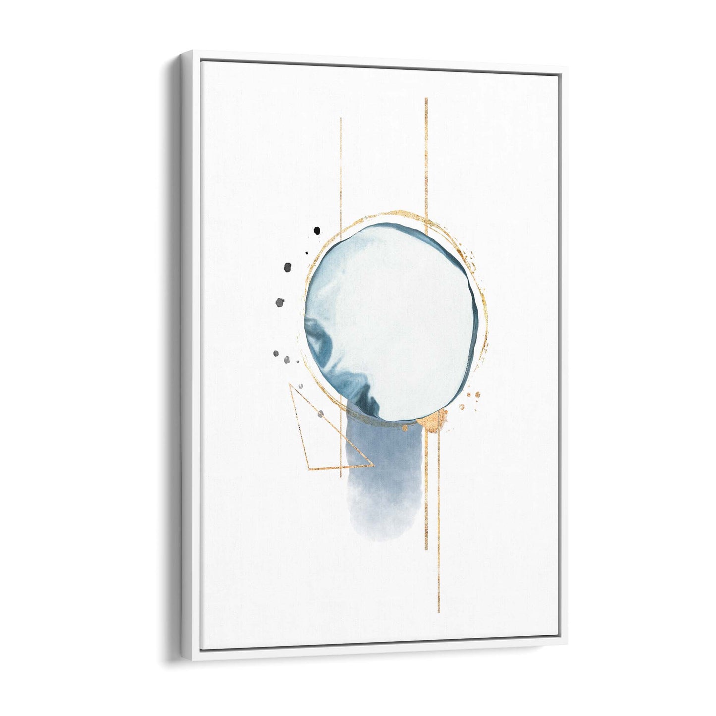 Blue Abstract Painting Minimal Modern Wall Art #2 - The Affordable Art Company