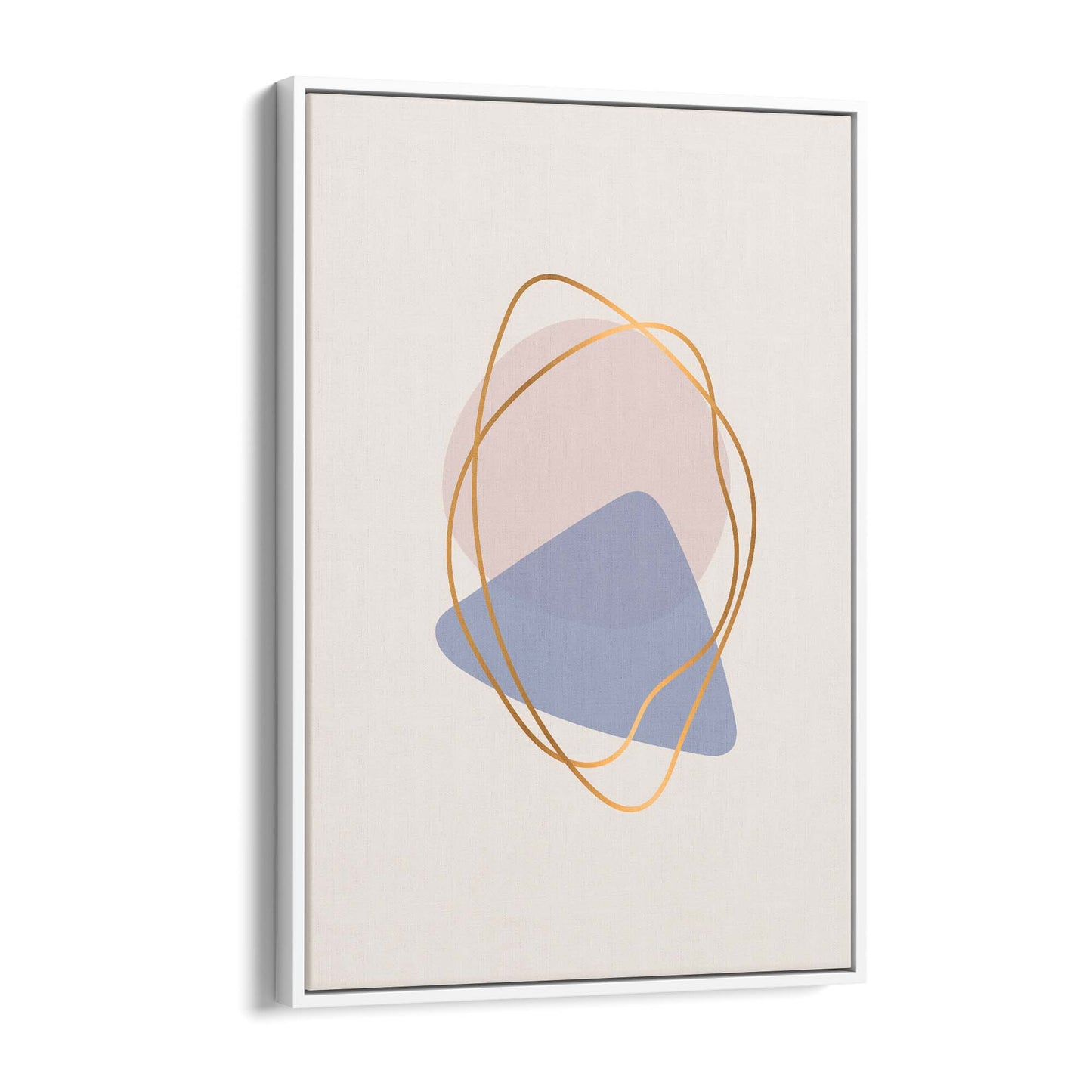 Pale Abstract Shapes Wall Art #7 - The Affordable Art Company