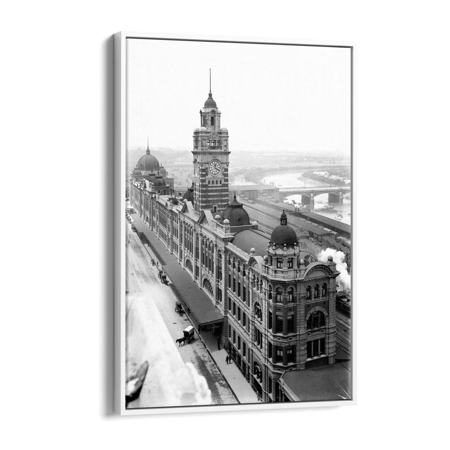 Flinders St Station Melbourne Vintage Photograph Art #1 - The Affordable Art Company