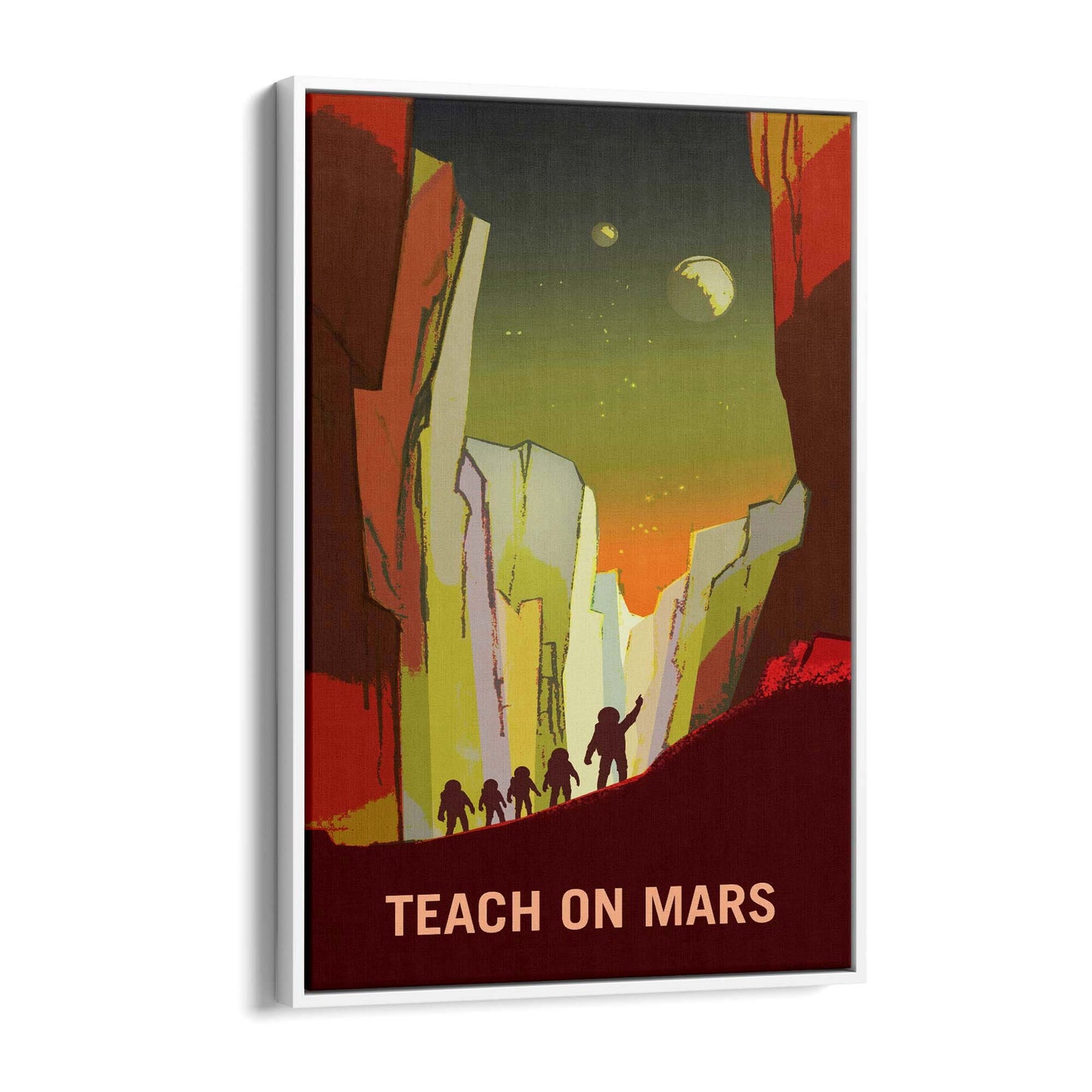 Retro Mars NASA Boys Bedroom Science Wall Art - The Affordable Art Company