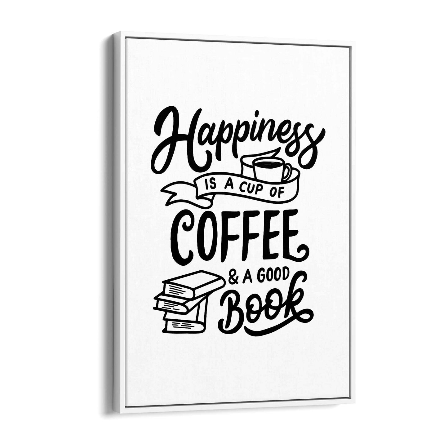 Coffee Quote Minimal Kitchen Cafe Style Wall Art #11 - The Affordable Art Company