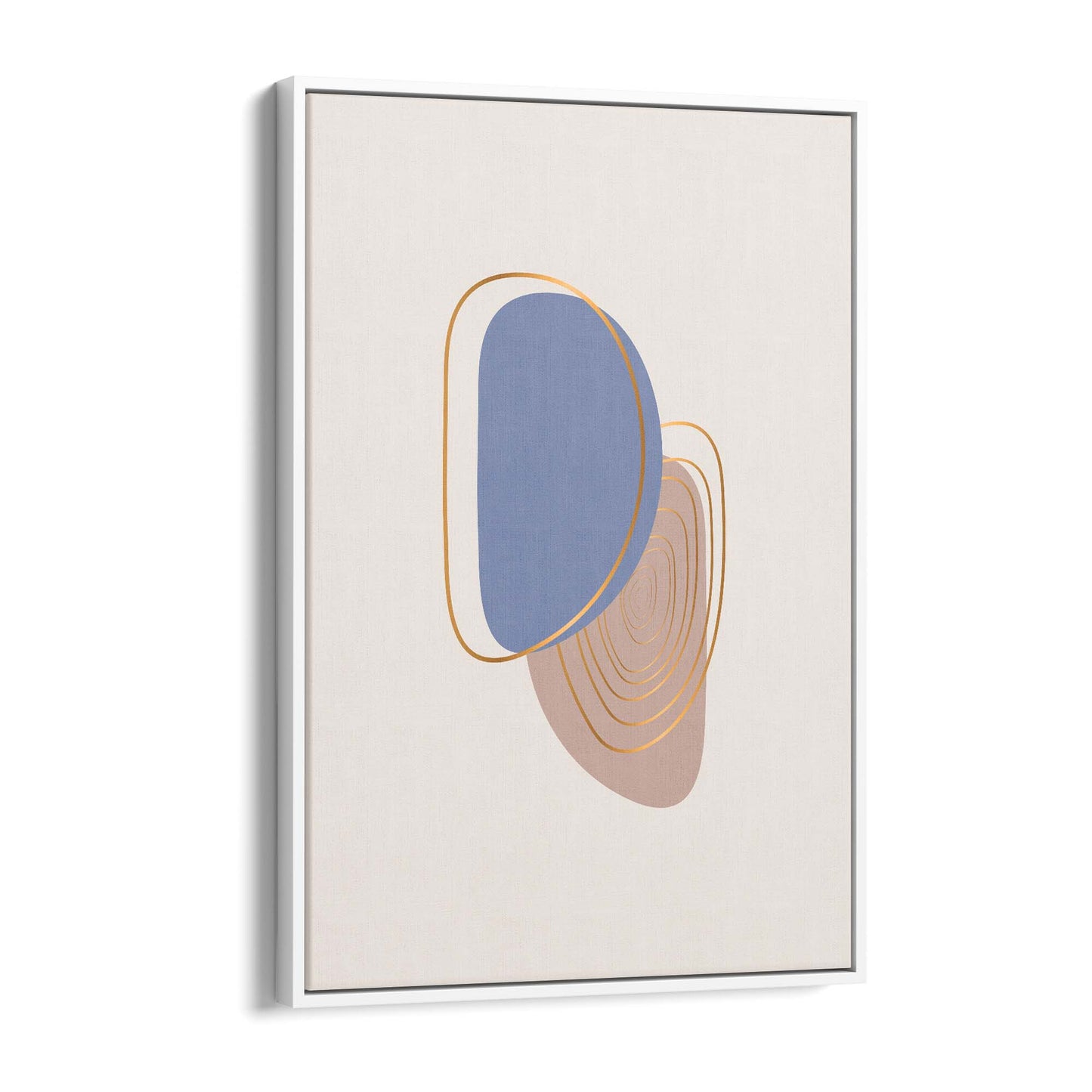 Pale Abstract Shapes Wall Art #6 - The Affordable Art Company