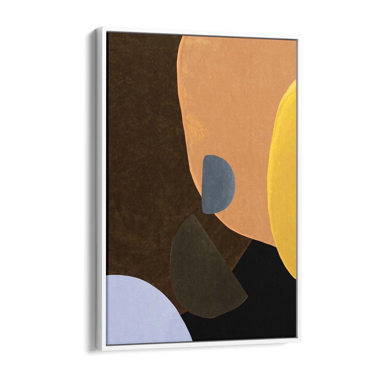 Dark Minimal Abstract Modern Painting Wall Art #3 - The Affordable Art Company