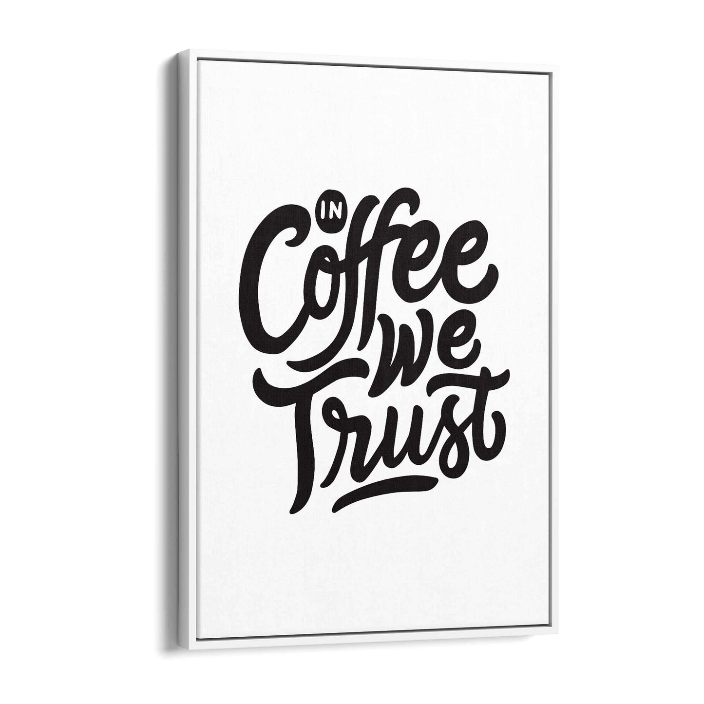 Coffee Quote Minimal Kitchen Cafe Style Wall Art #13 - The Affordable Art Company