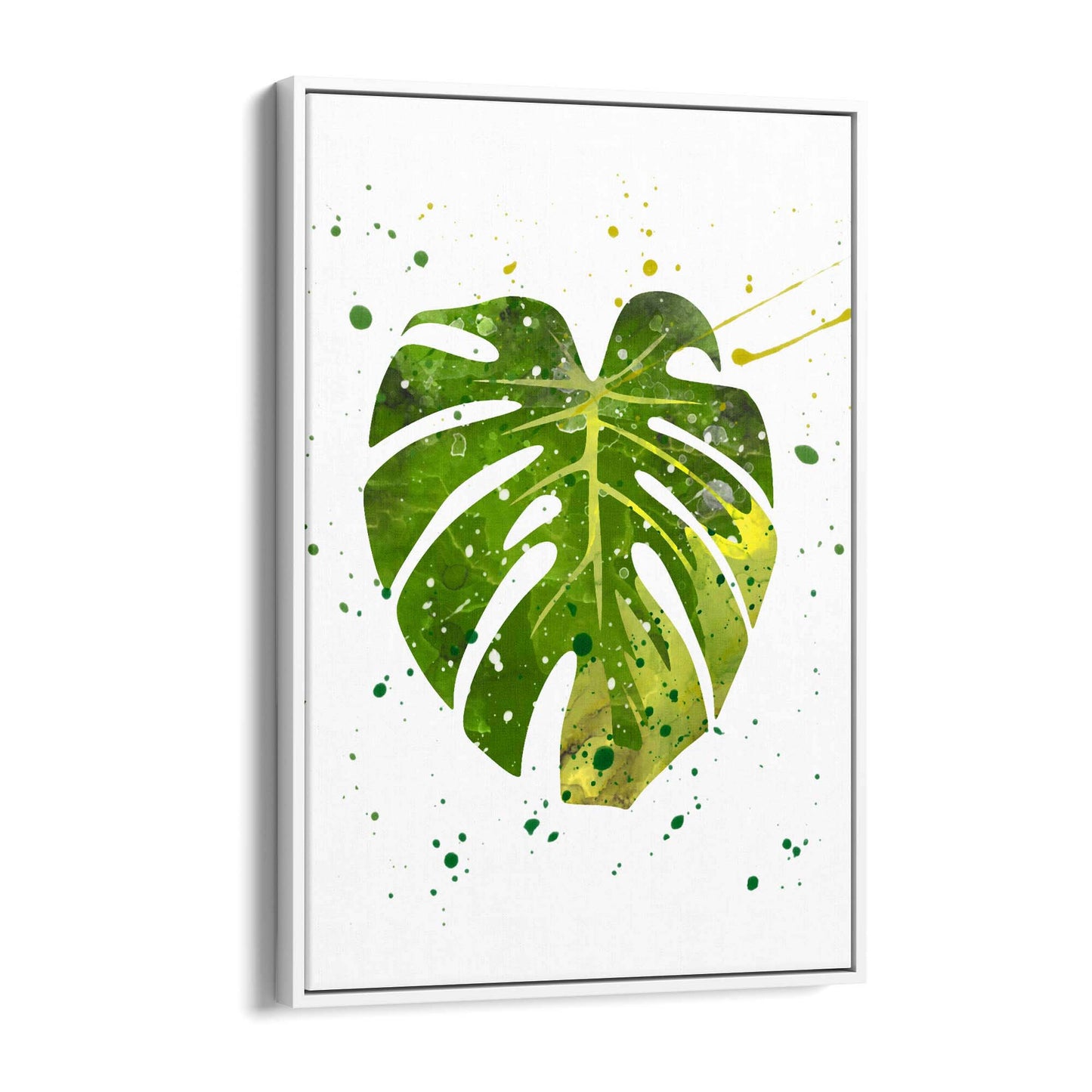 Palm Leaf Tropical Green Minimal Wall Art #2 - The Affordable Art Company
