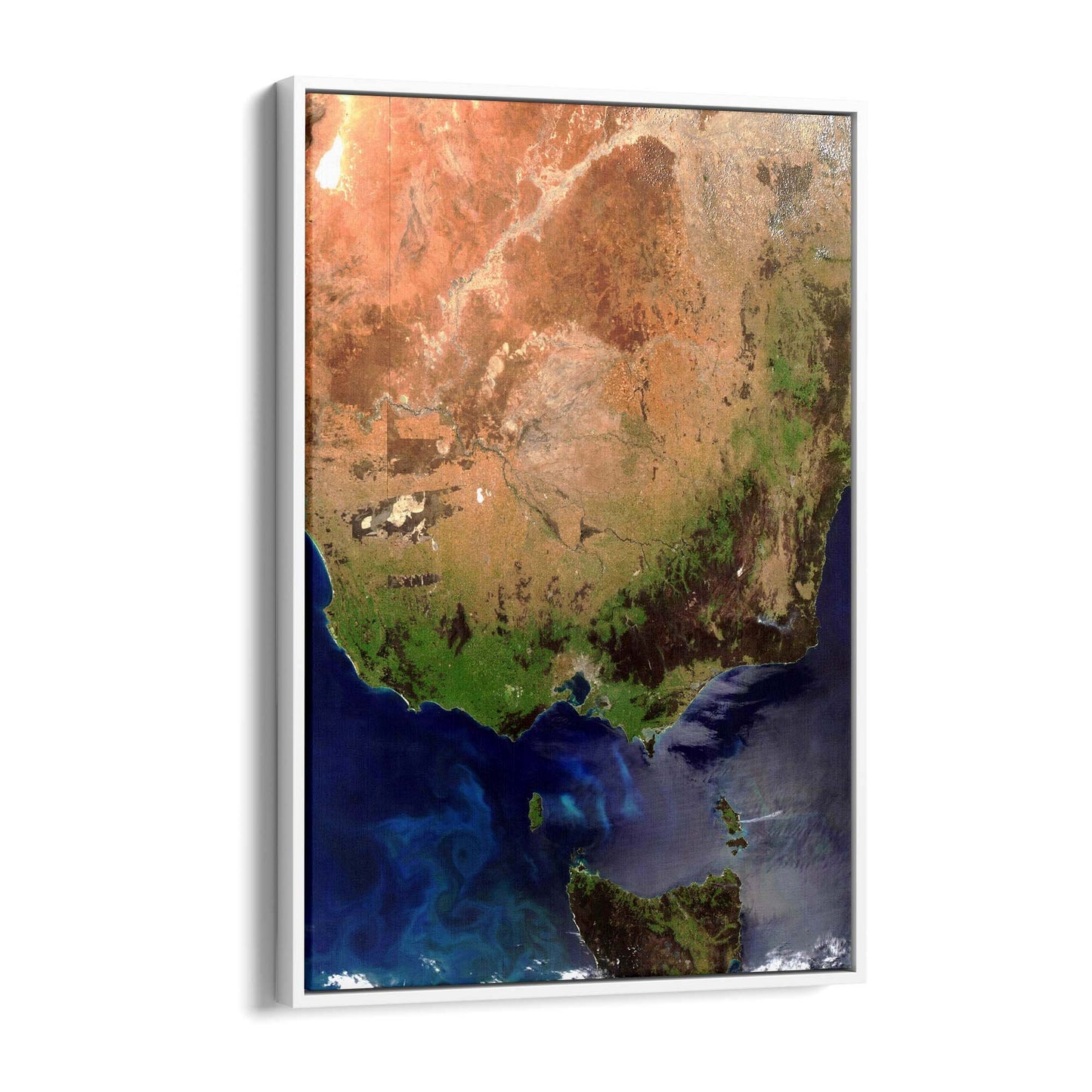 Victoria, Australia Satellite Photograph Wall Art - The Affordable Art Company