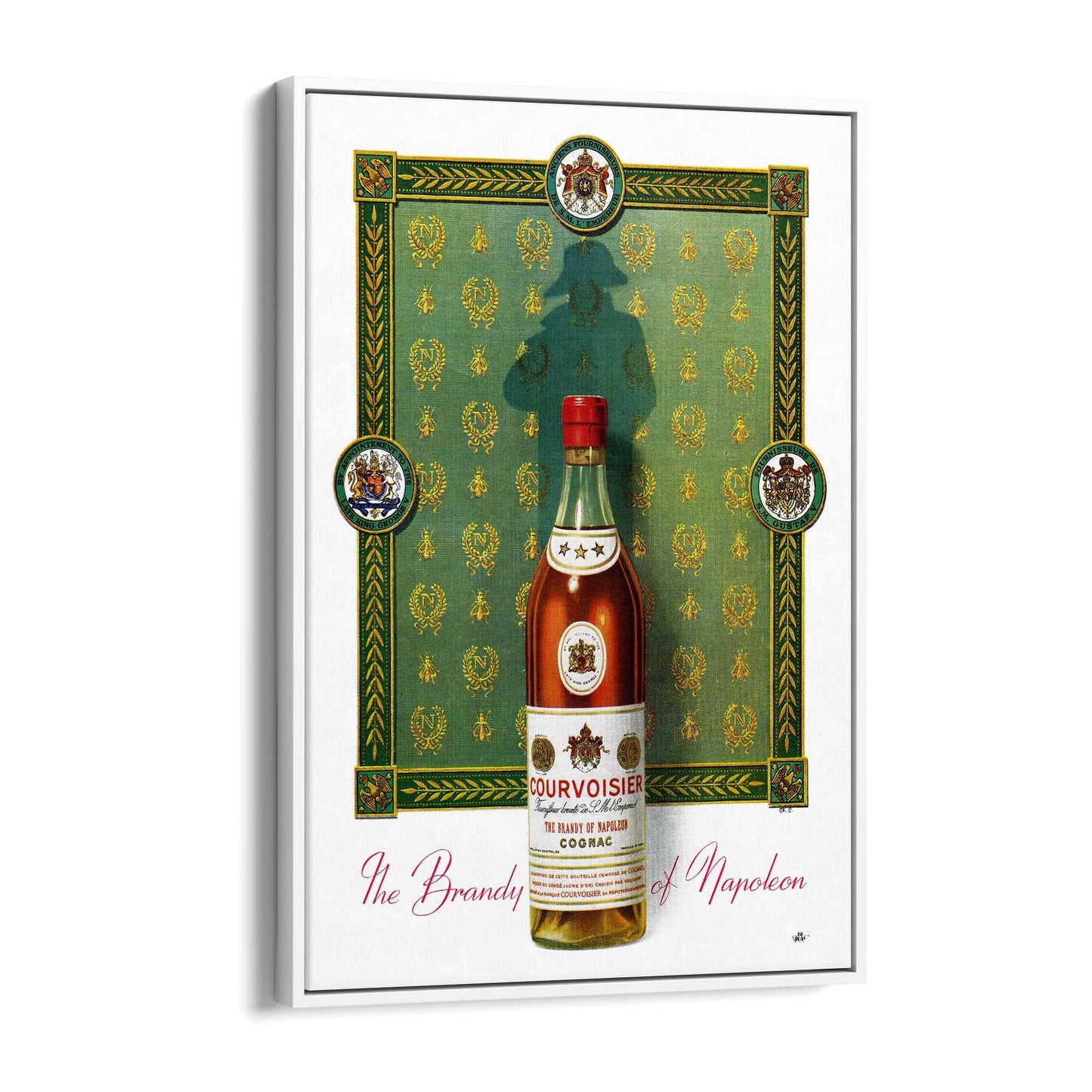 Courvoisier Cognac Vintage Drinks Advert Wall Art - The Affordable Art Company
