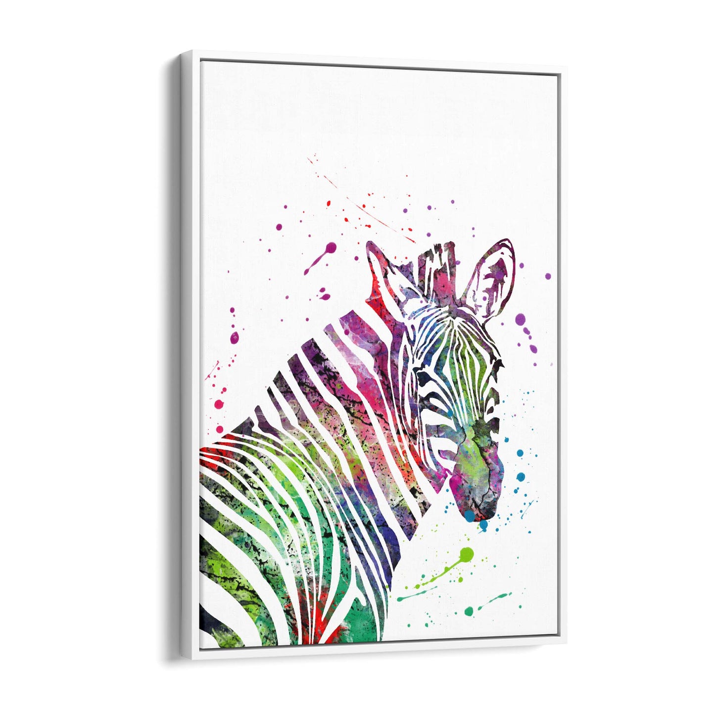 Zebra Painting Nursery Safari Animal Wall Art #1 - The Affordable Art Company