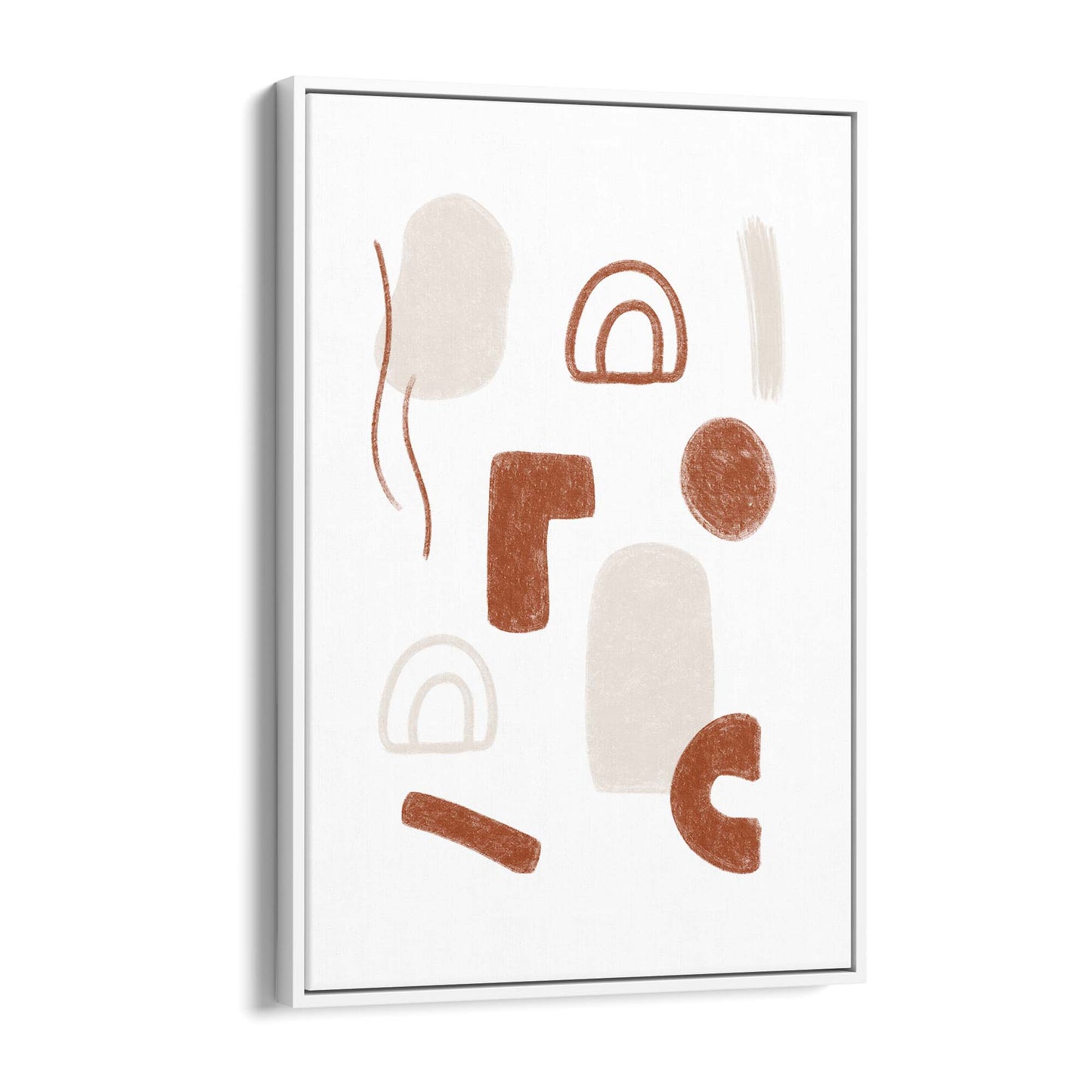 Modern Abstract Shape Minimal Retro Wall Art #7 - The Affordable Art Company