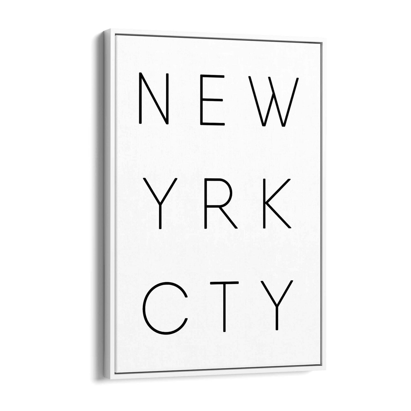 New York City Minimal YRK Artwork Wall Art - The Affordable Art Company