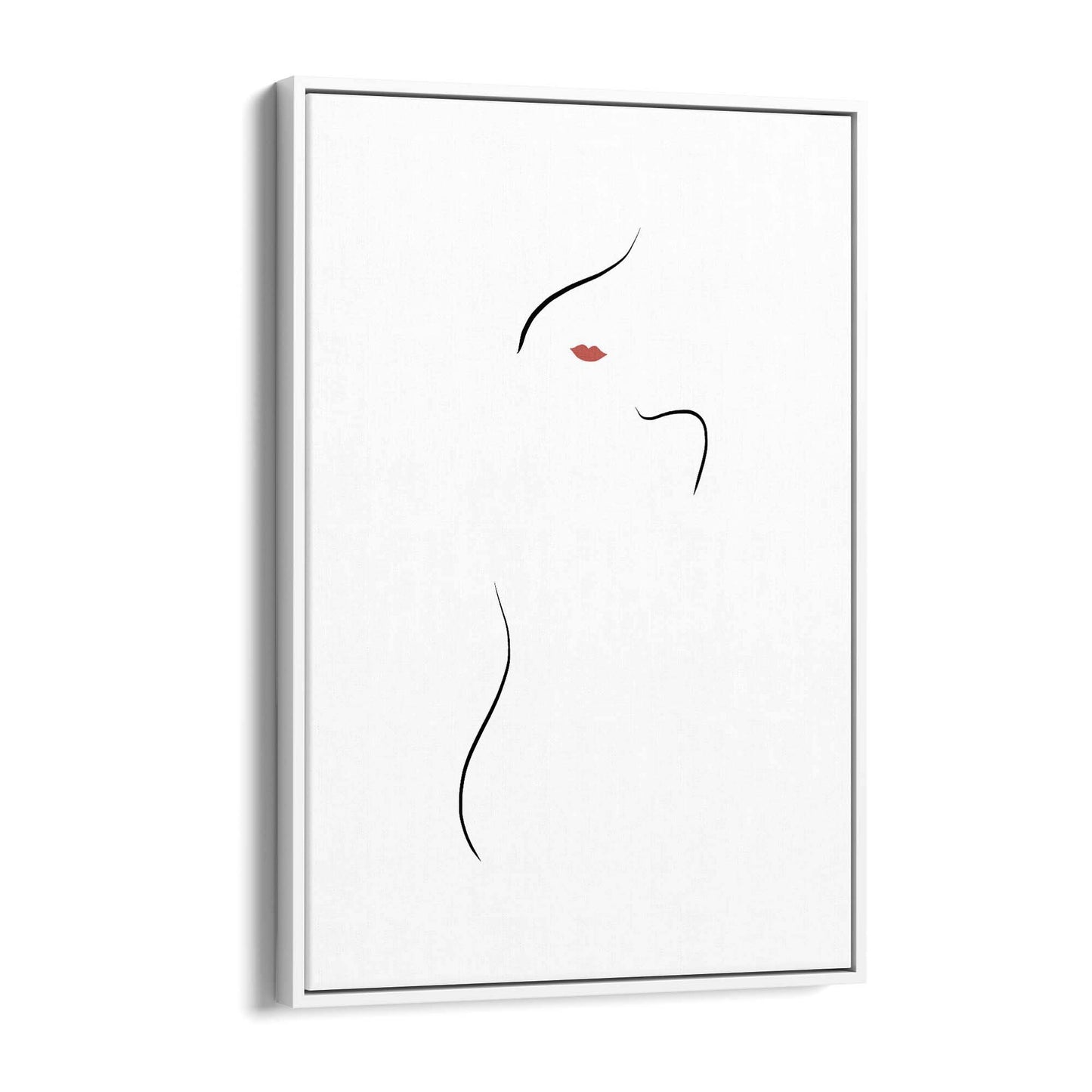 Female Body Nude Minimal Line Drawing Wall Art #2 - The Affordable Art Company