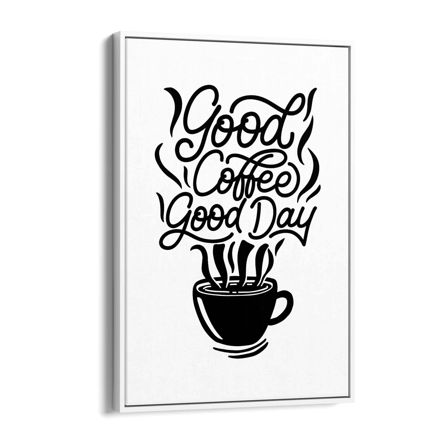 Coffee Quote Minimal Kitchen Cafe Style Wall Art #8 - The Affordable Art Company