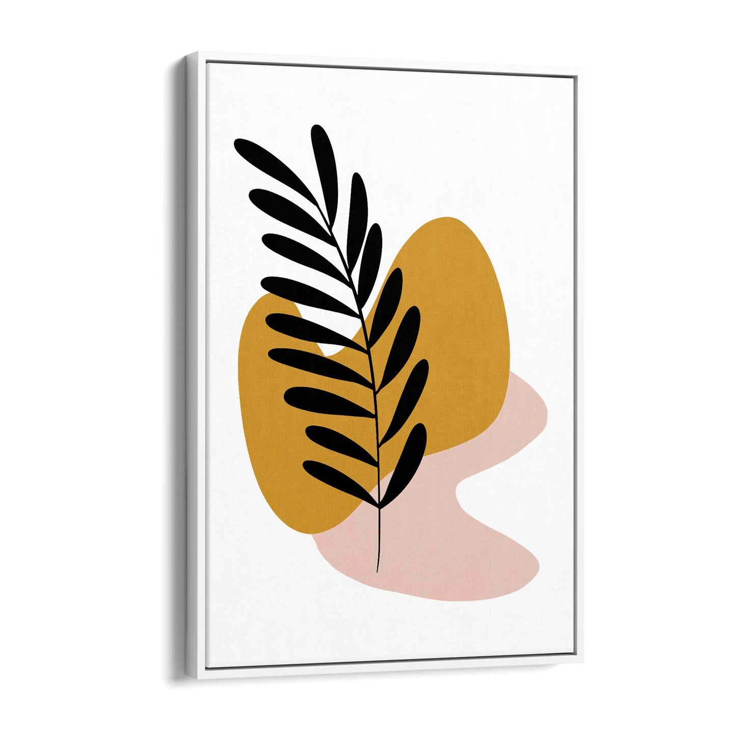 Abstract House Plant Minimal Living Room Wall Art #5 - The Affordable Art Company