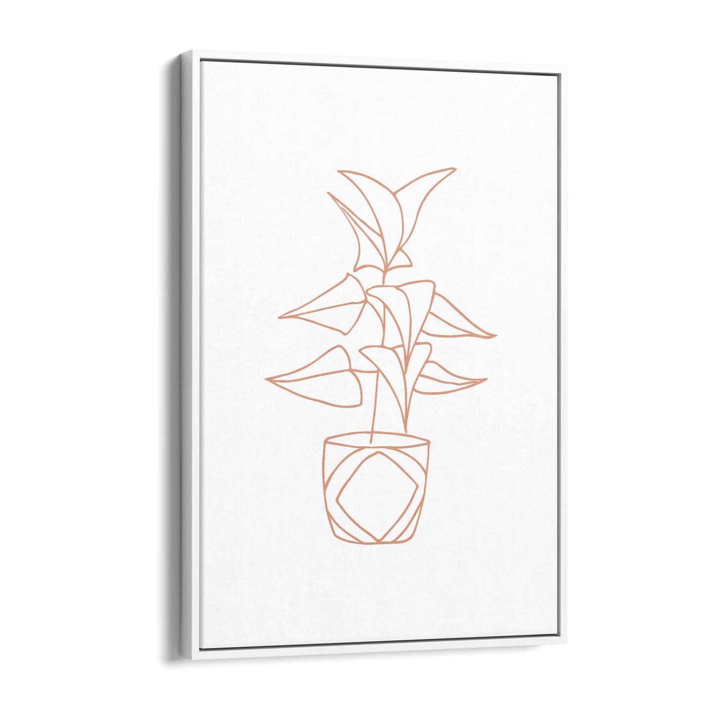 Abstract House Plant Minimal Living Room Wall Art #26 - The Affordable Art Company