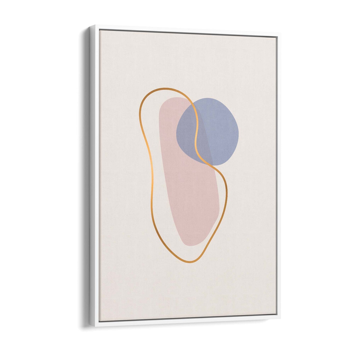 Pale Abstract Shapes Wall Art #1 - The Affordable Art Company