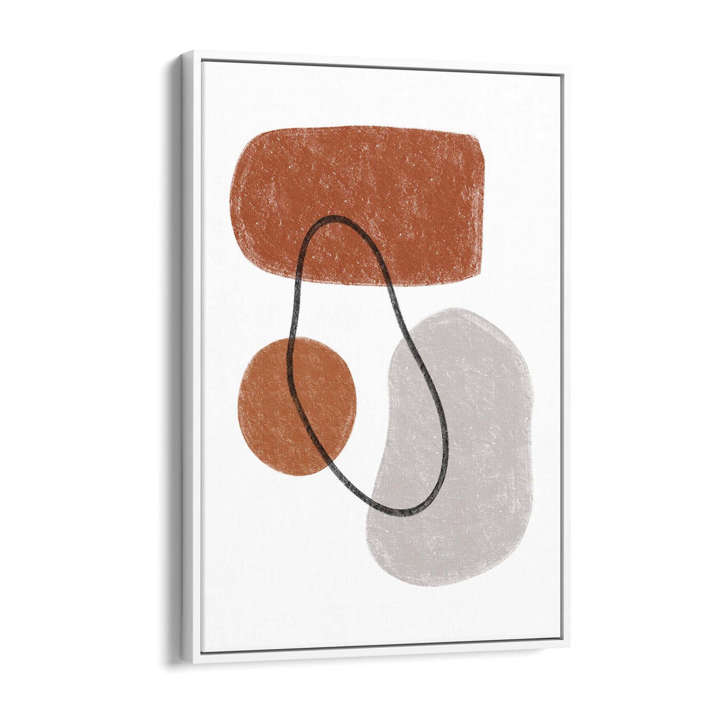 Modern Abstract Shape Minimal Retro Wall Art #3 - The Affordable Art Company