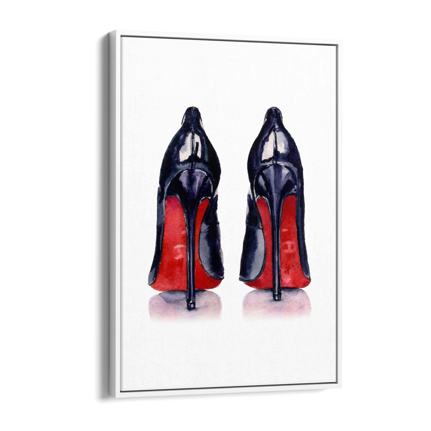 Cute Black Heels Fashion Girls Bedroom Wall Art #1 - The Affordable Art Company