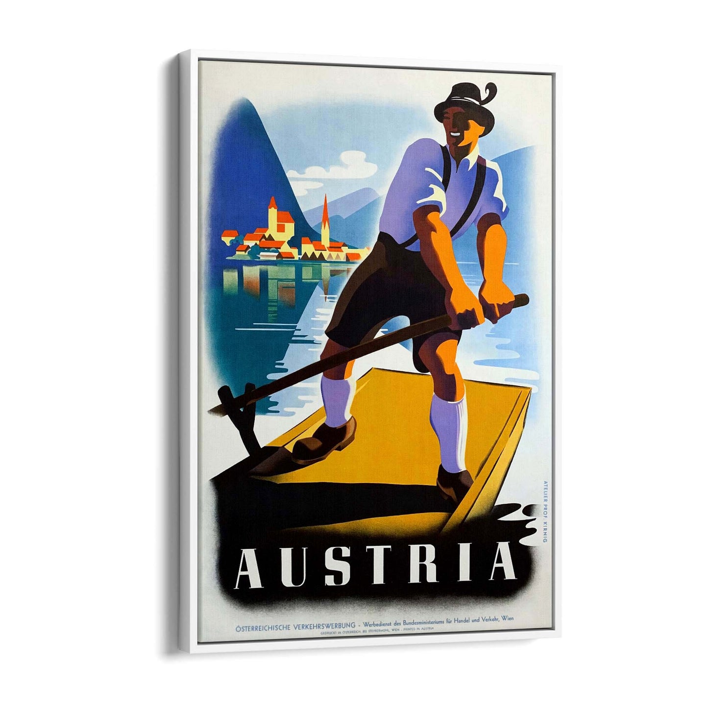 Austria Vintage Travel Advert Wall Art - The Affordable Art Company