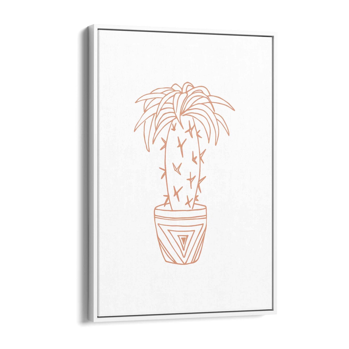 Abstract House Plant Minimal Living Room Wall Art #21 - The Affordable Art Company