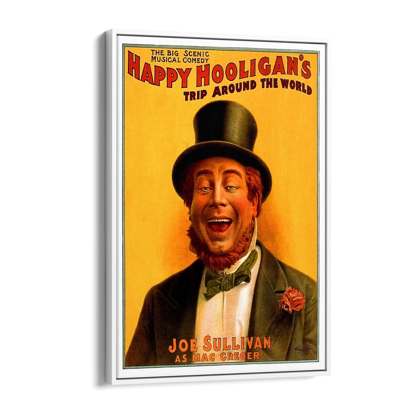 Happy Hooligan Irish Vintage Bar Advert Wall Art - The Affordable Art Company