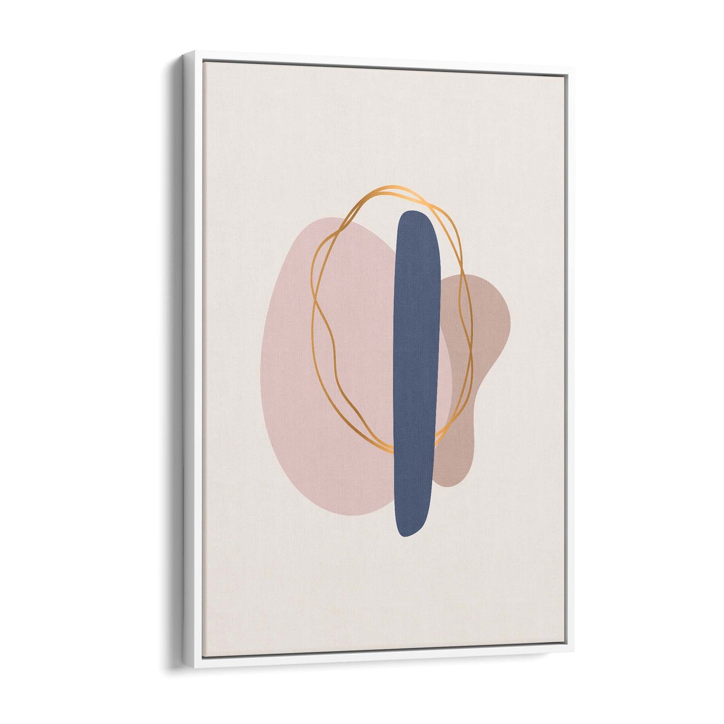 Pale Abstract Shapes Wall Art #10 - The Affordable Art Company