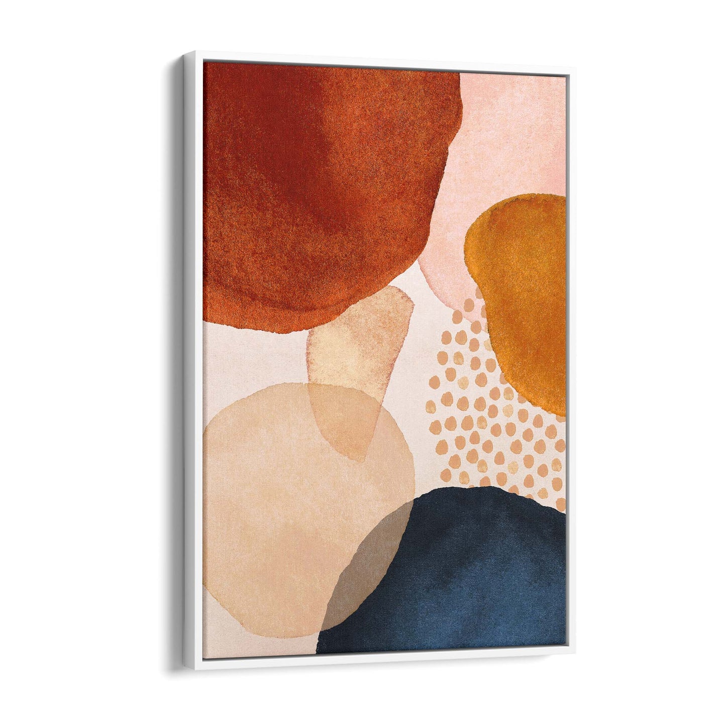 Abstract Modern Watercolour Shapes Painting Wall Art #6 - The Affordable Art Company
