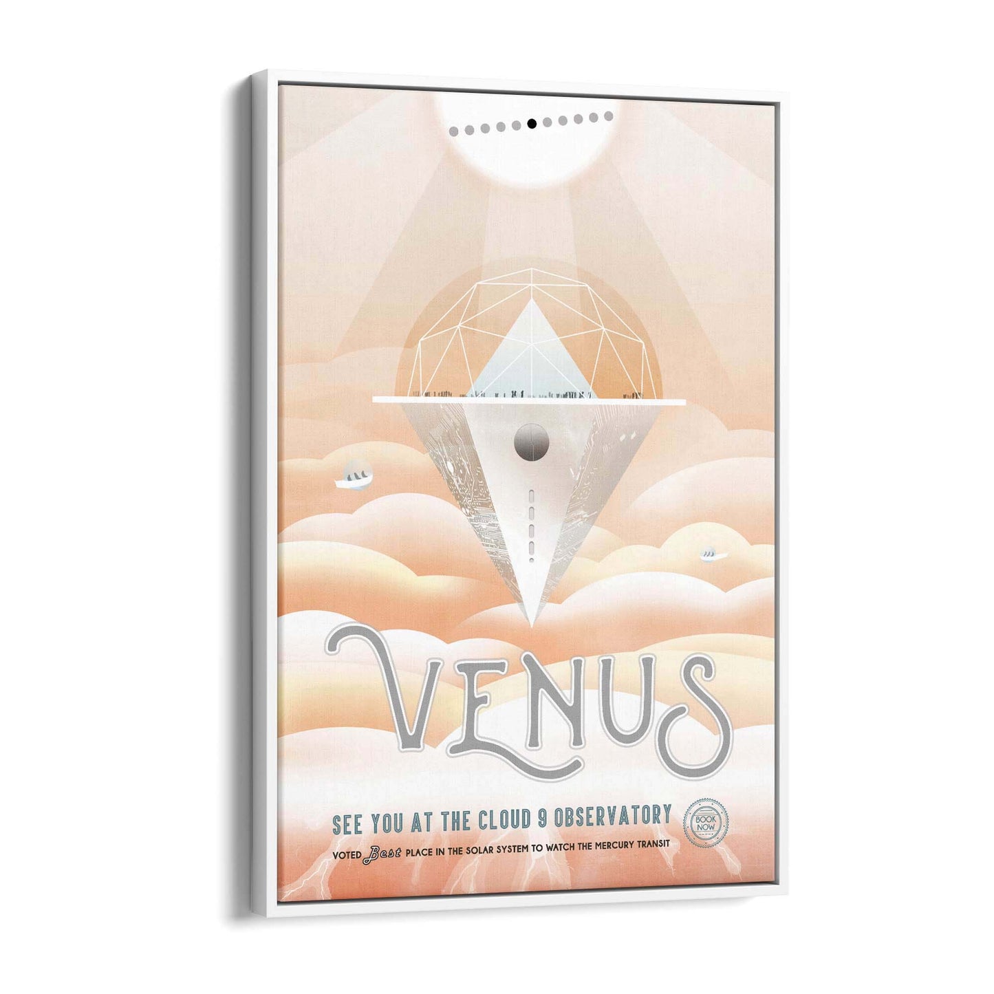 Retro Venus Space NASA Science Planets Wall Art - The Affordable Art Company