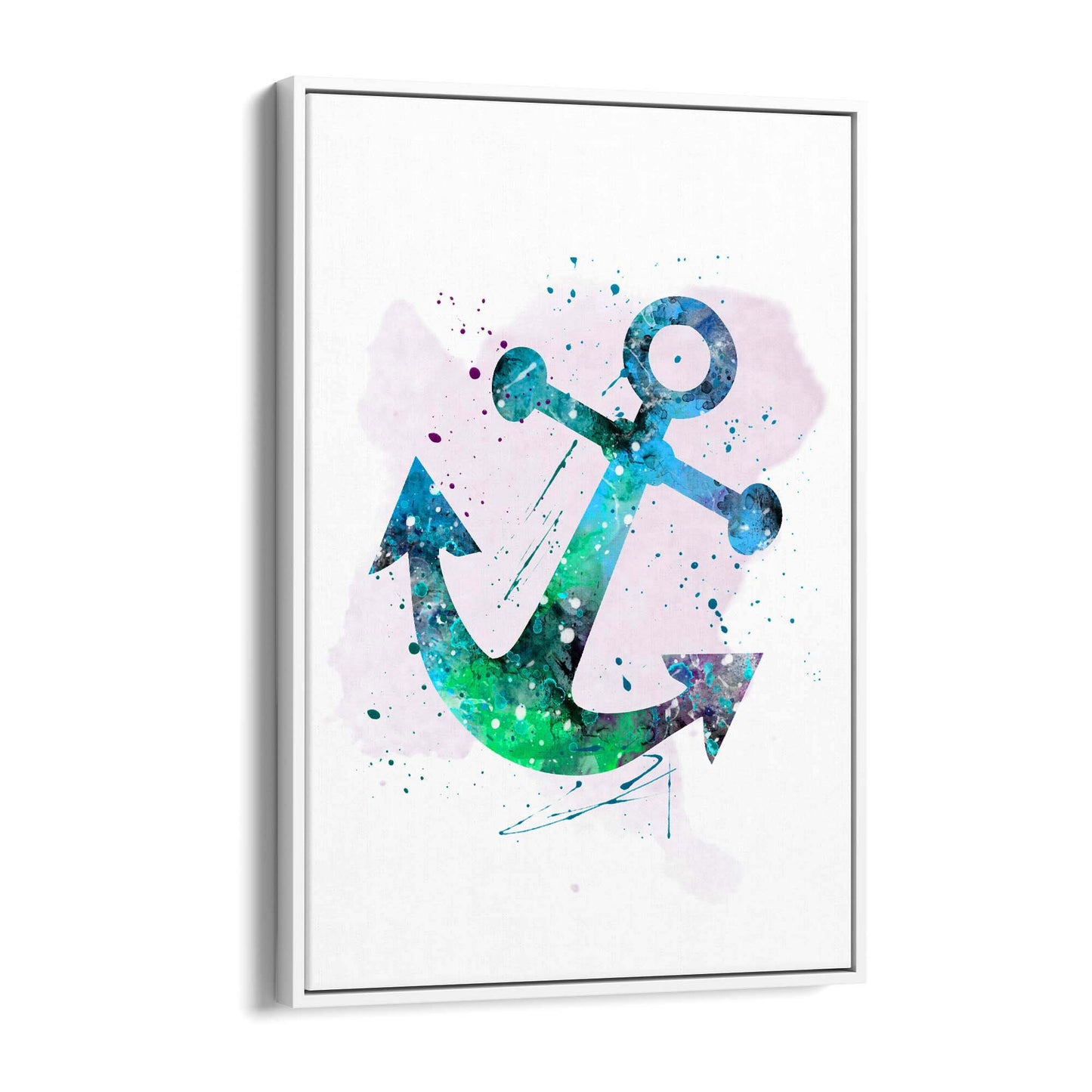 Sailing Anchor Coastal Painting Nautical Wall Art - The Affordable Art Company