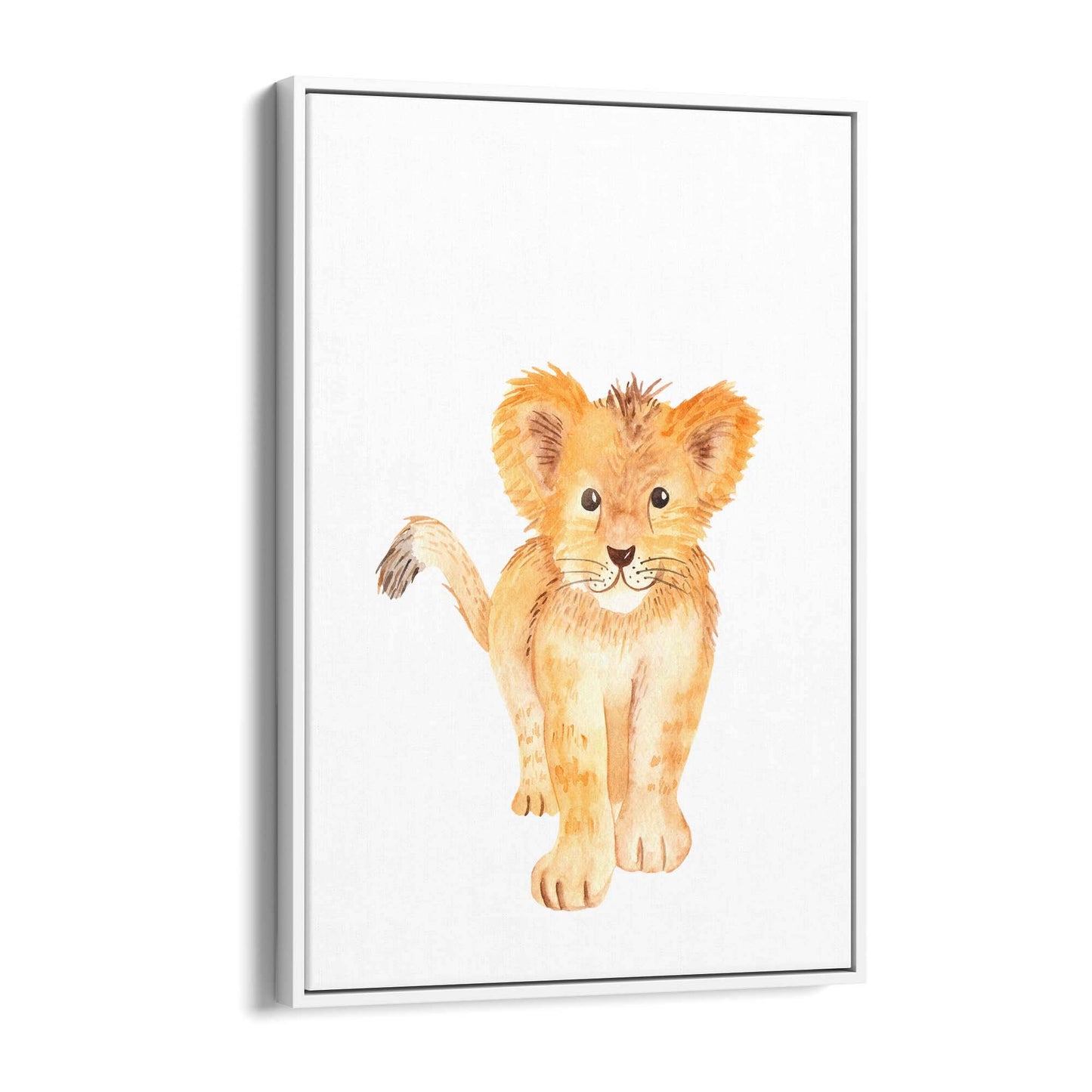 Cartoon Lion Cub Cute Nursery Baby Animal Art #2 - The Affordable Art Company