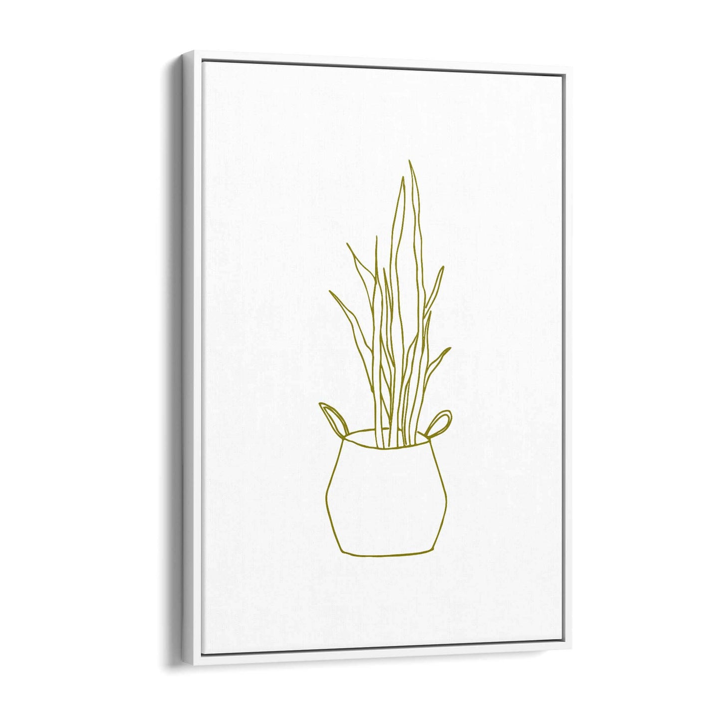 Abstract House Plant Minimal Living Room Wall Art #30 - The Affordable Art Company