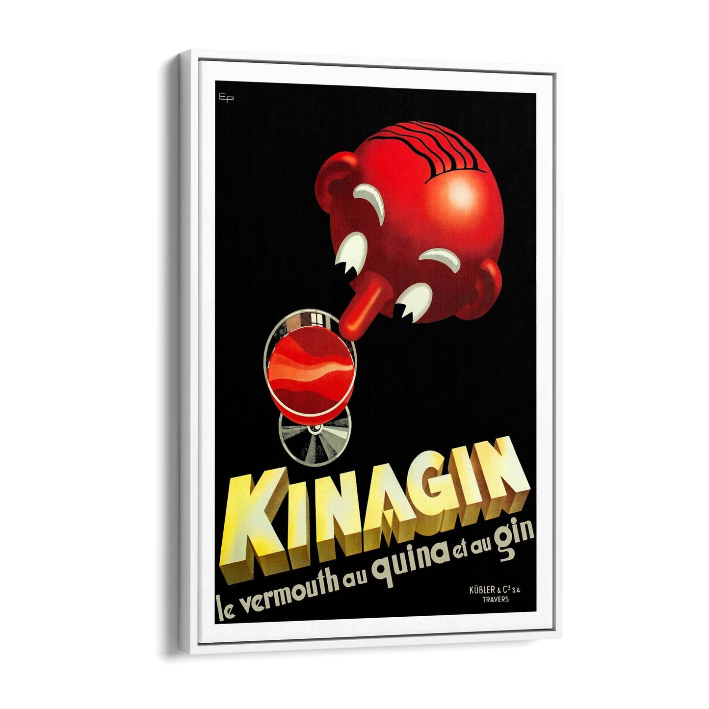 Kinagin Vermouth Vintage Drink Advert Wall Art - The Affordable Art Company