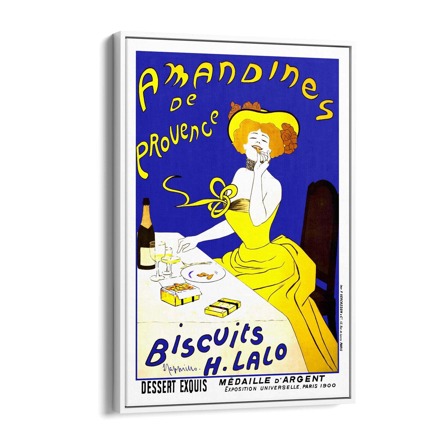 French Amandines Vintage Advert Cafe Wall Art - The Affordable Art Company