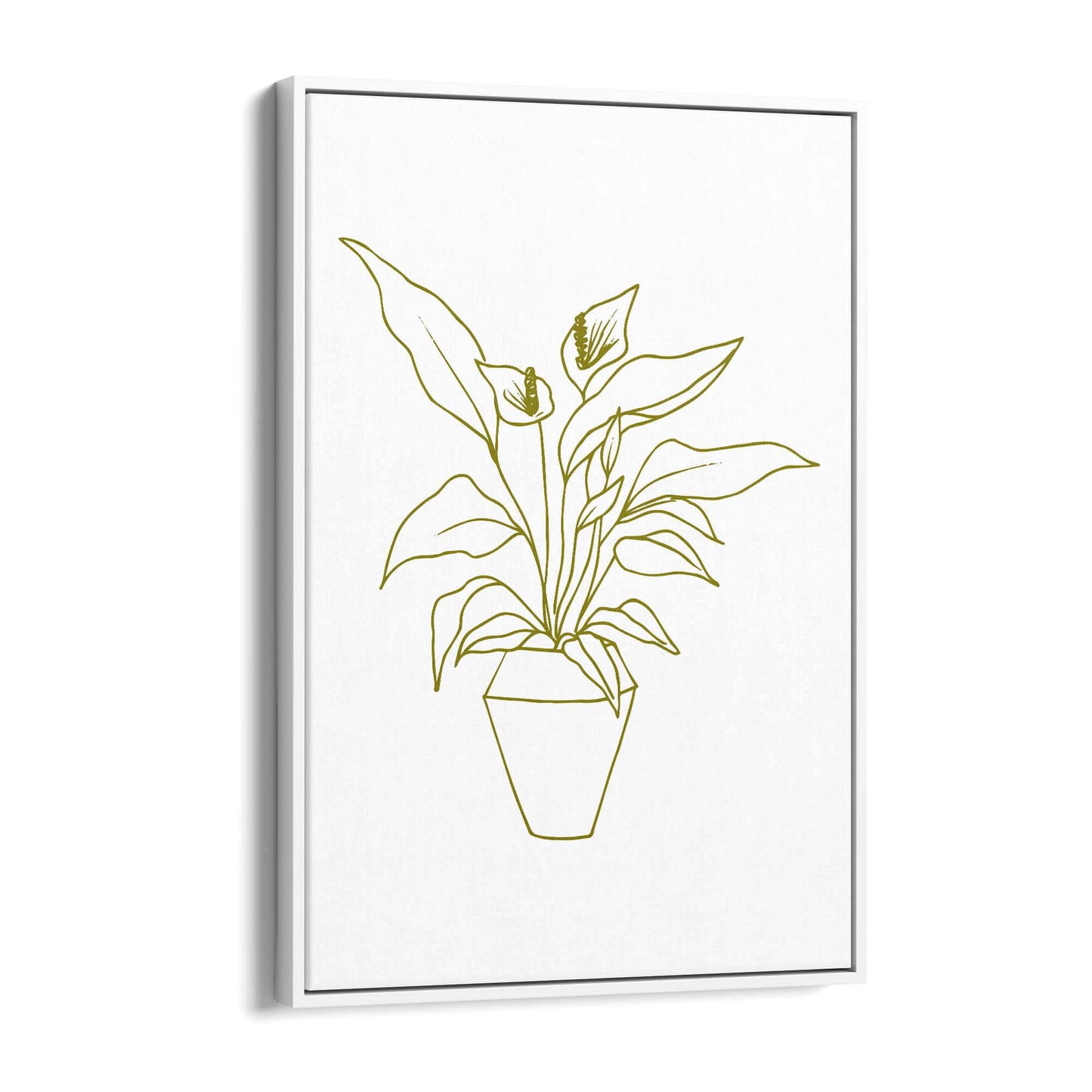 Abstract House Plant Minimal Living Room Wall Art #33 - The Affordable Art Company