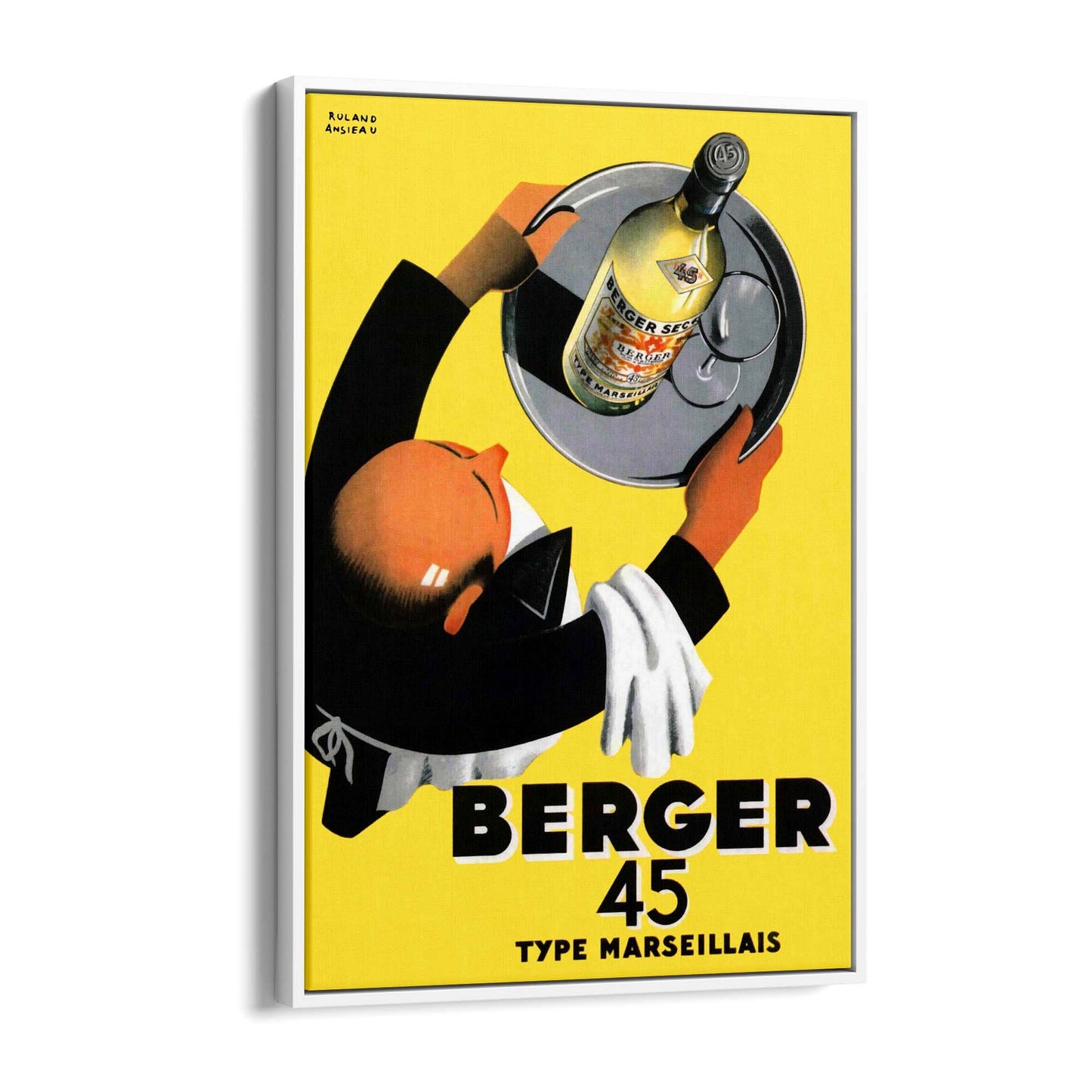 Berger 45 Vintage Advert Wall Art - The Affordable Art Company