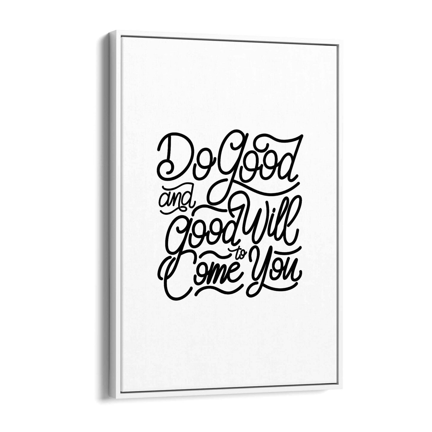 "Do Good" Inspirational Quote Artwork Wall Art - The Affordable Art Company