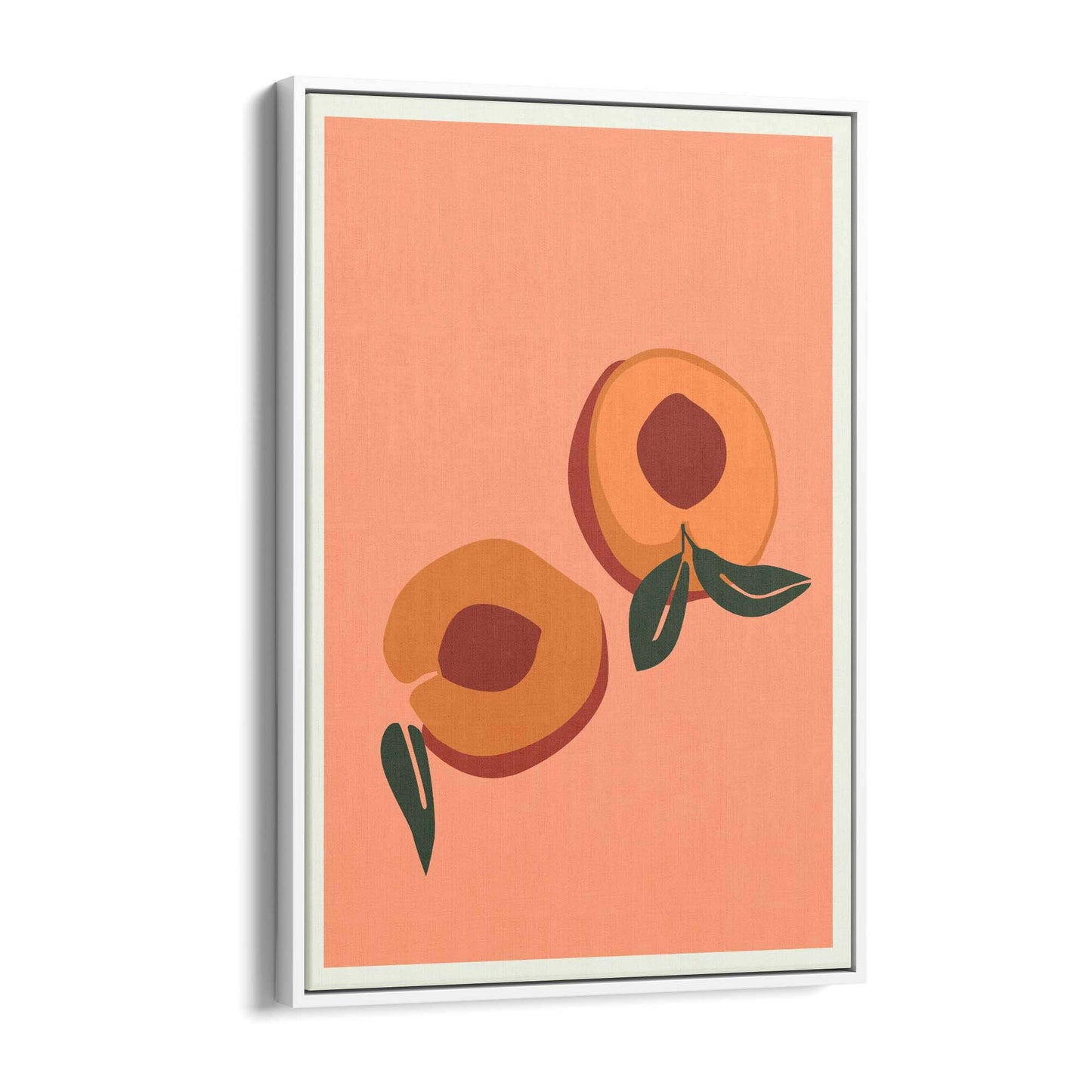 Peach Abstract Shape Minimal Design Wall Art - The Affordable Art Company