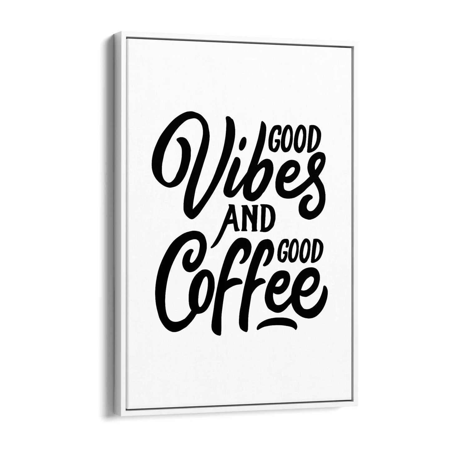 Coffee Quote Minimal Kitchen Cafe Style Wall Art #10 - The Affordable Art Company