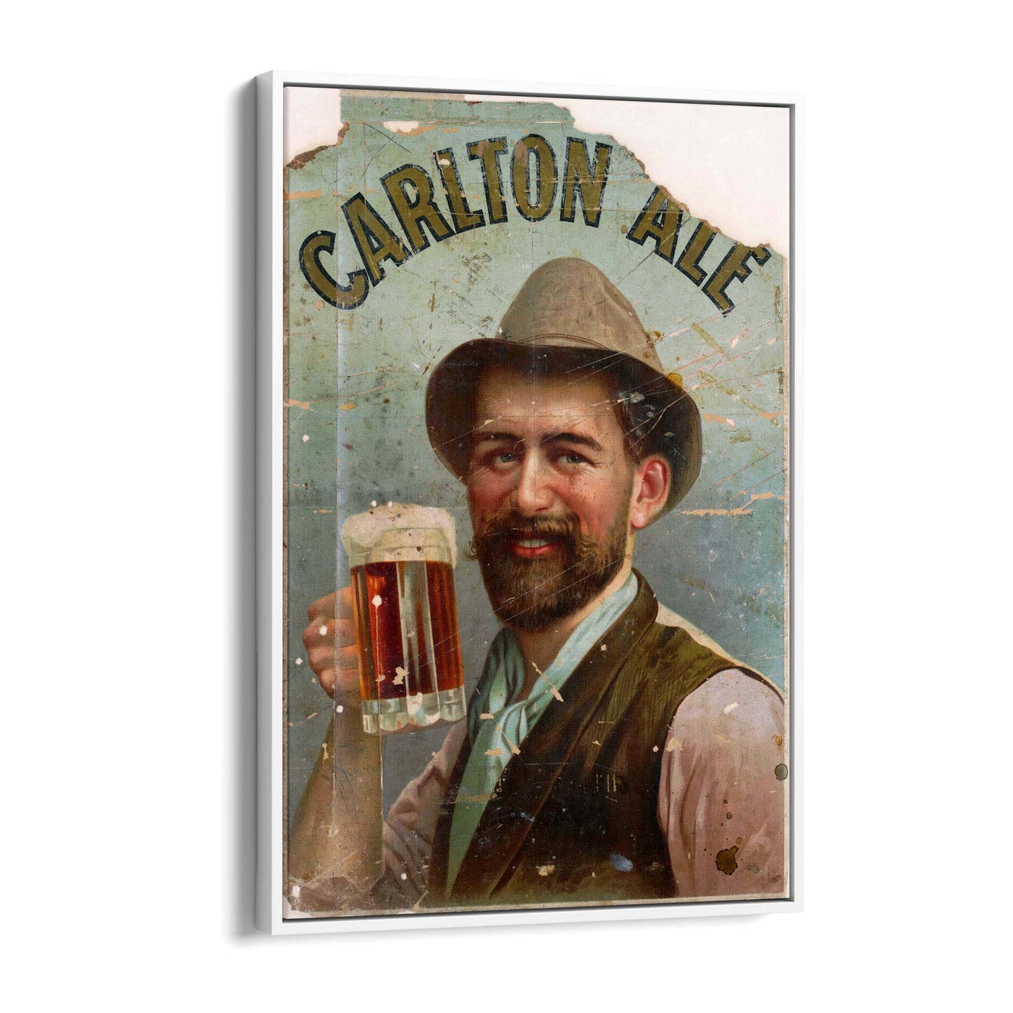 Vintage Carlton Draught Advert Wall Art - The Affordable Art Company